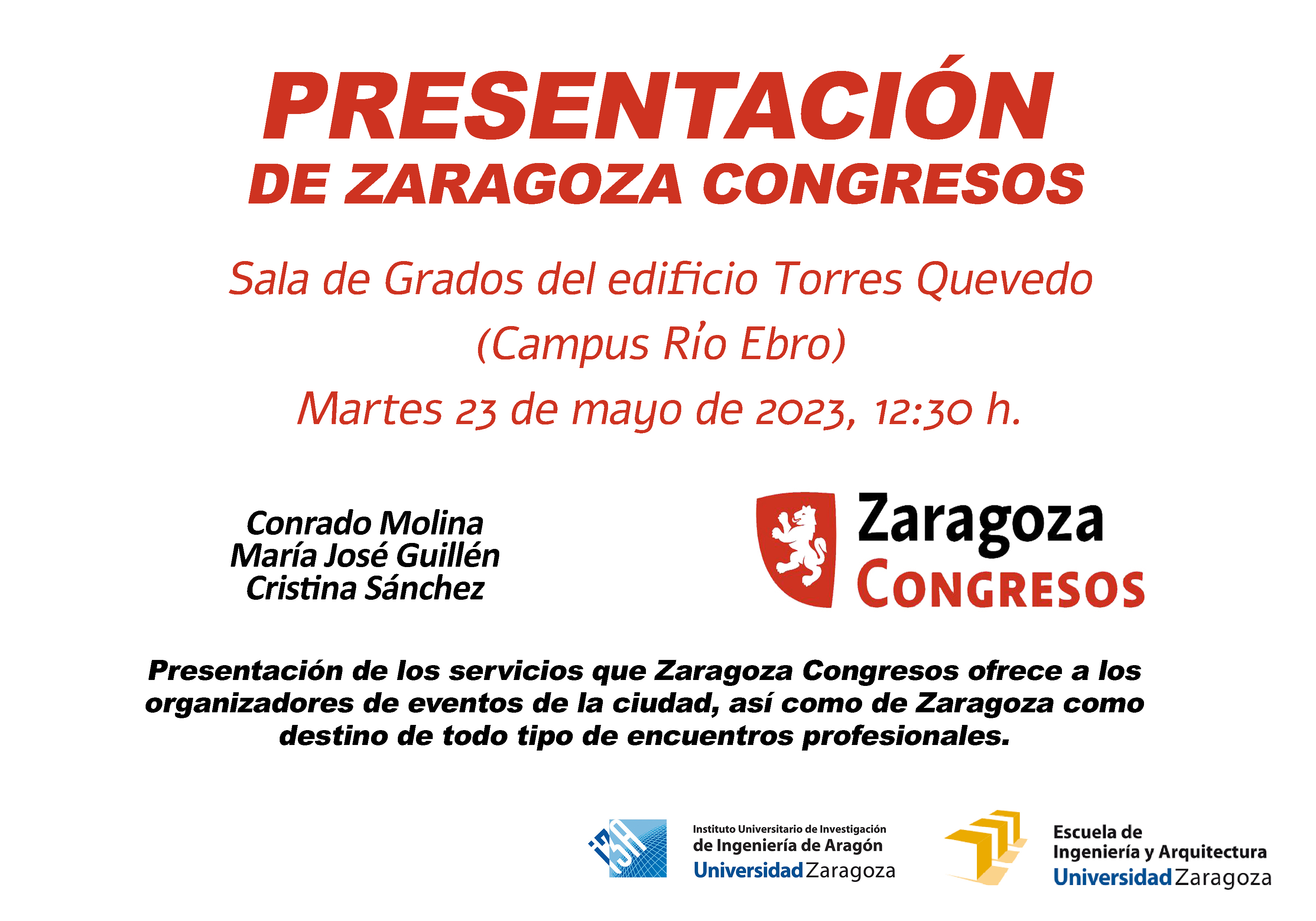 Cartel Zaragoza Congresos